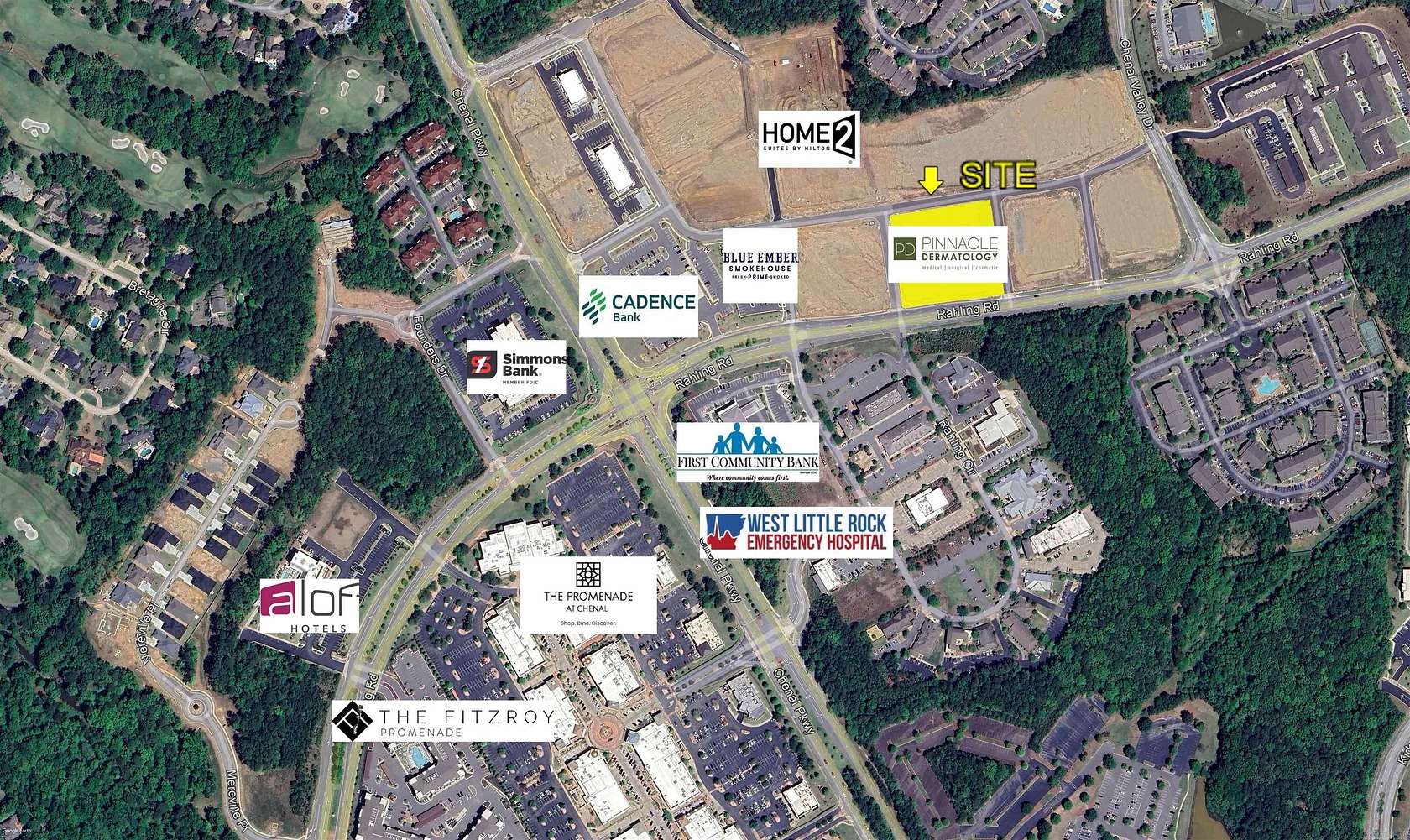 2.84 Acres of Improved Commercial Land for Lease in Little Rock, Arkansas