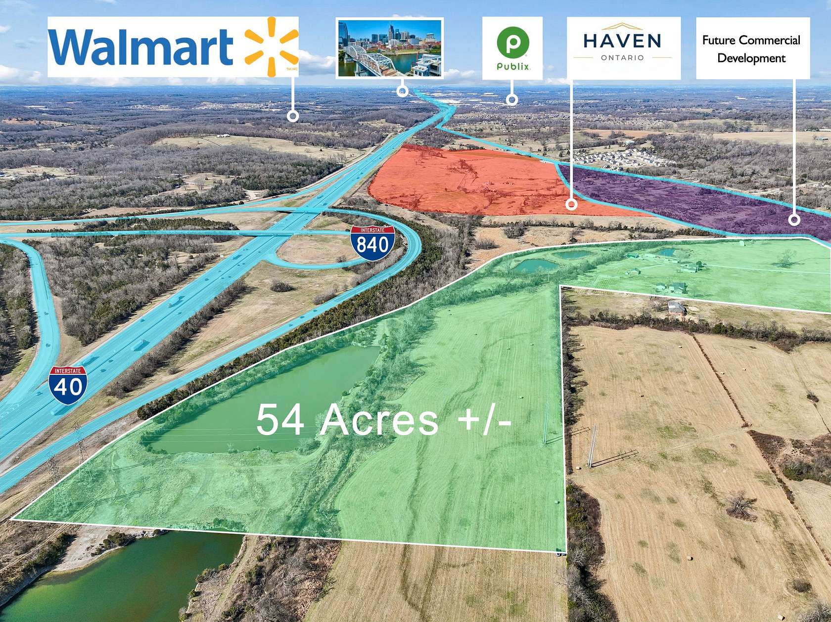 54 Acres of Land with Home for Sale in Lebanon, Tennessee