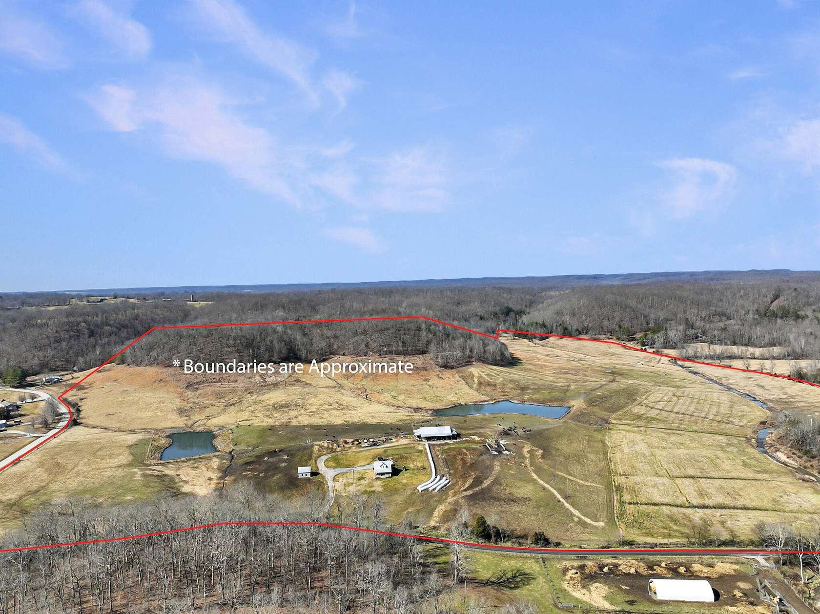 130 Acres of Agricultural Land with Home for Sale in Hustonville, Kentucky