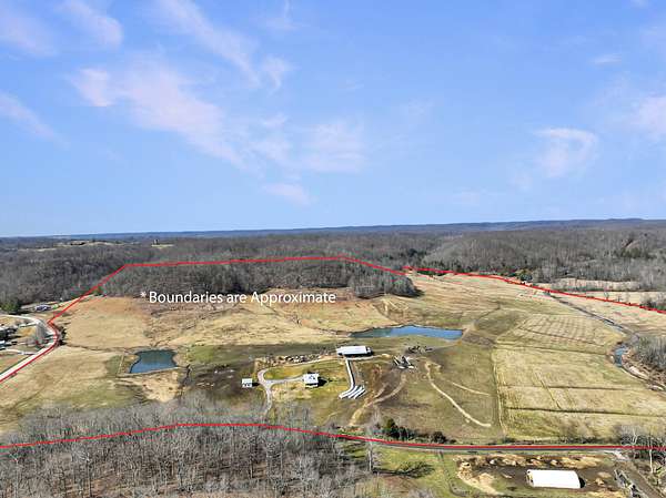 130 Acres of Agricultural Land with Home for Sale in Hustonville, Kentucky