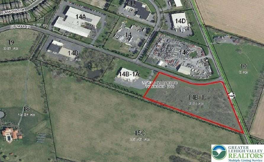 6.67 Acres of Commercial Land for Sale in Lower Nazareth Township, Pennsylvania