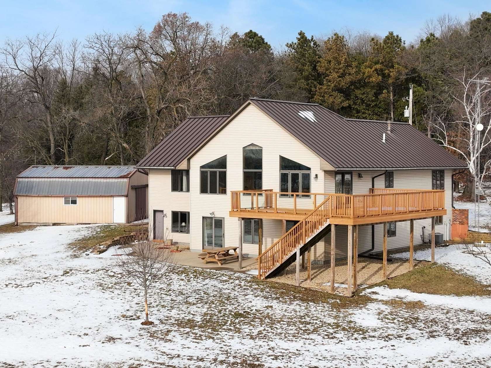 21.3 Acres of Agricultural Land with Home for Sale in Ridgeway, Wisconsin