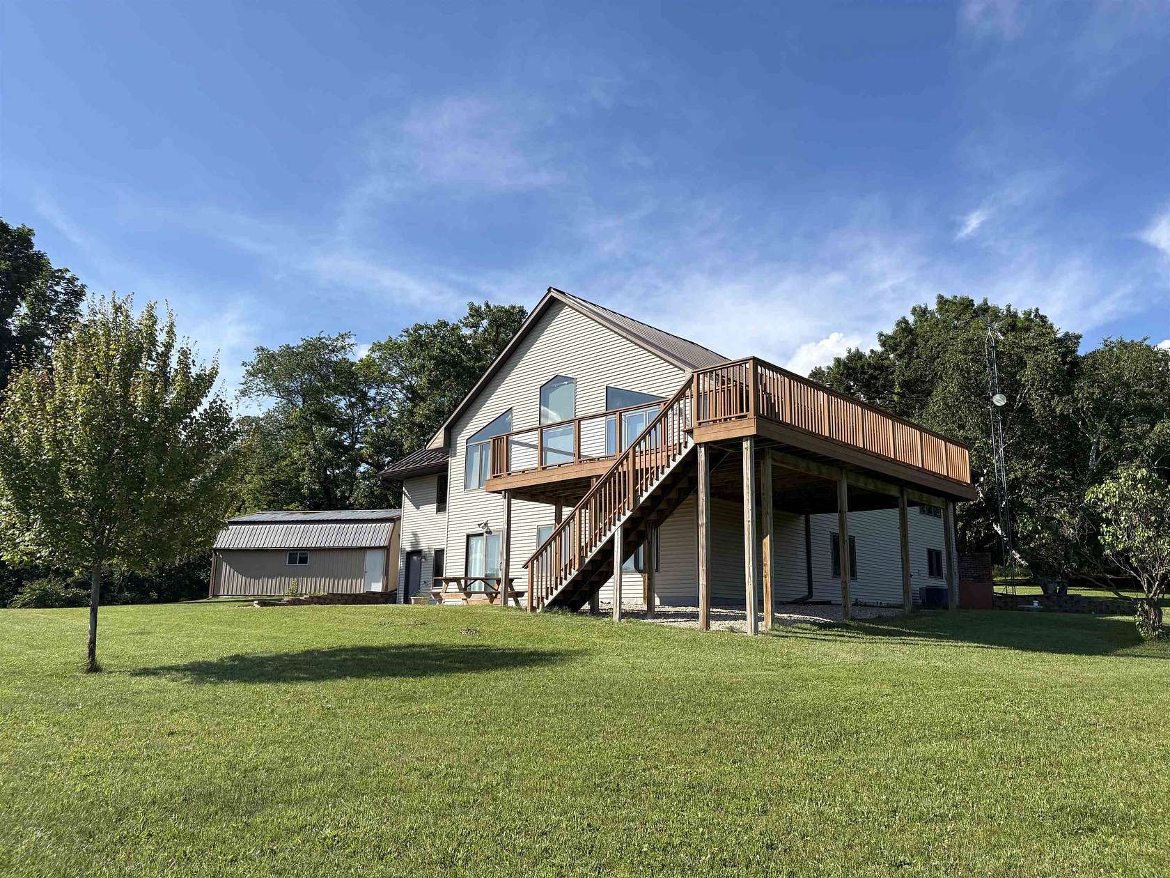 21.3 Acres of Agricultural Land with Home for Sale in Ridgeway, Wisconsin