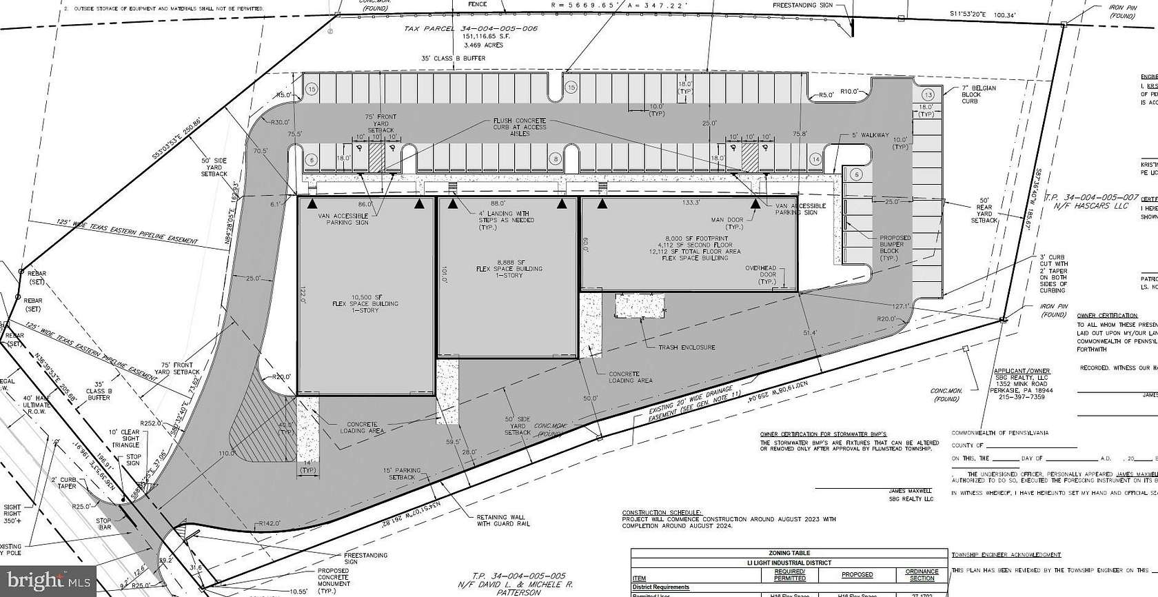 3.45 Acres of Commercial Land for Sale in Fountainville, Pennsylvania