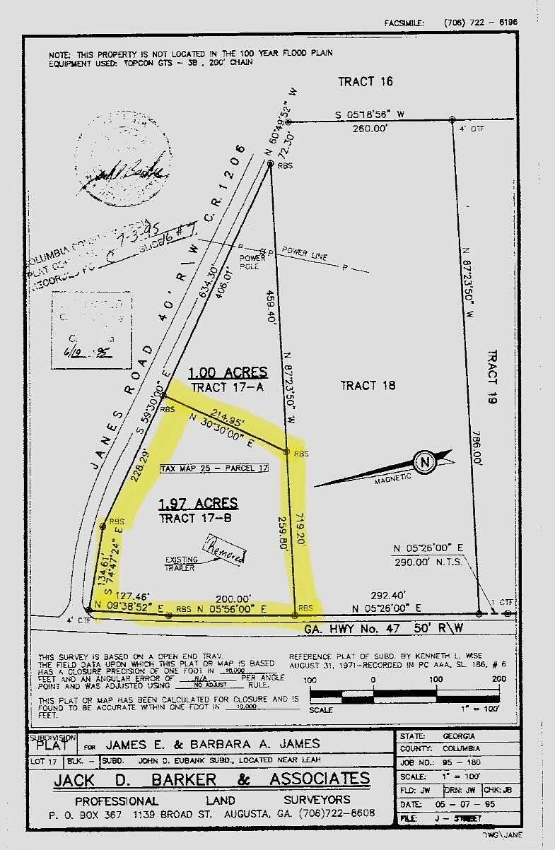 2 Acres of Residential Land for Sale in Appling, Georgia