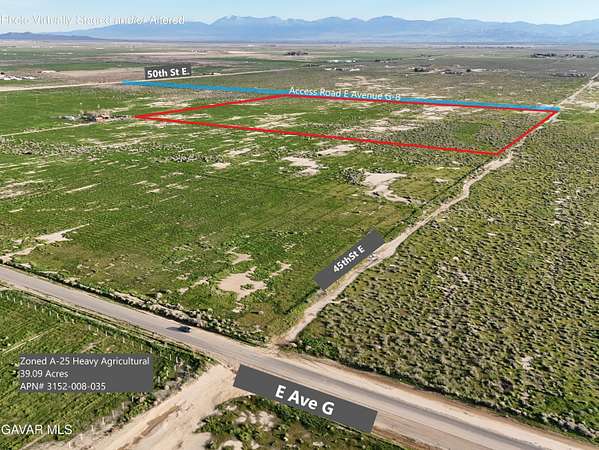 40.5 Acres of Agricultural Land for Sale in Lancaster, California