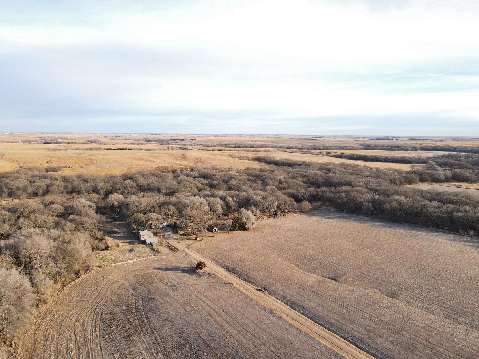 118 Acres of Land with Home for Sale in Nelson, Nebraska