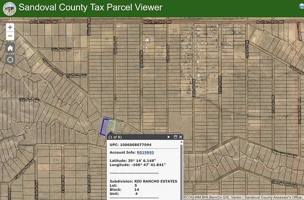 2 Acres of Land for Sale in Rio Rancho, New Mexico
