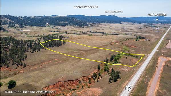 15.9 Acres of Land for Sale in Hot Springs, South Dakota