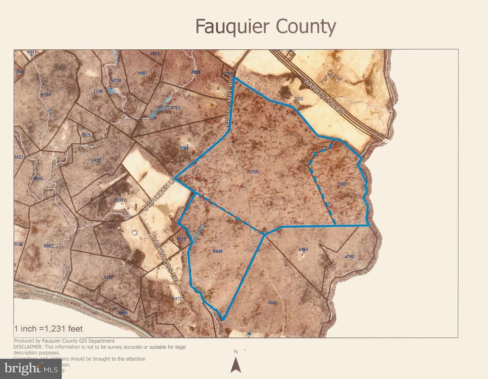 405 Acres of Recreational Land for Sale in Goldvein, Virginia