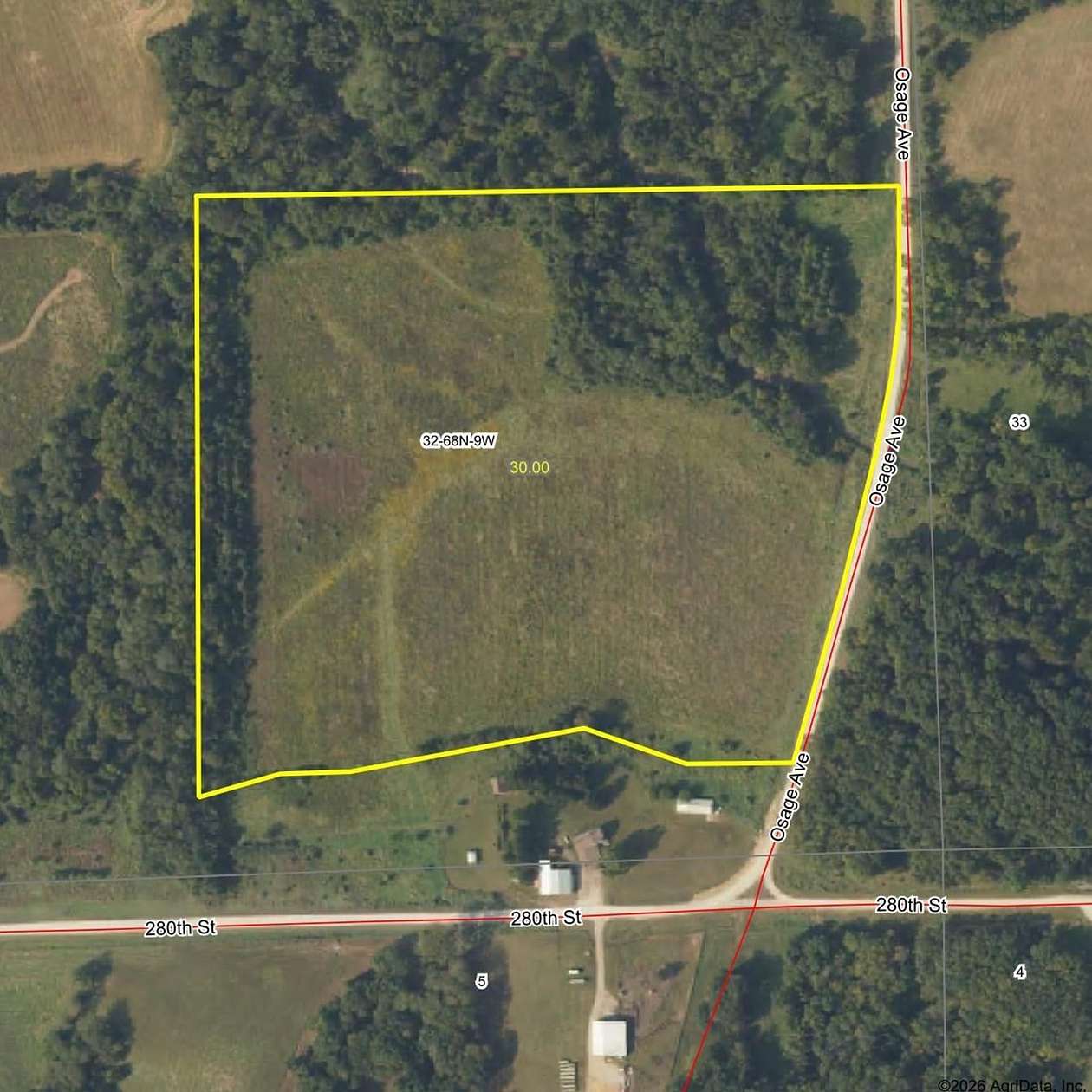 30 Acres of Land for Sale in Mount Sterling, Iowa