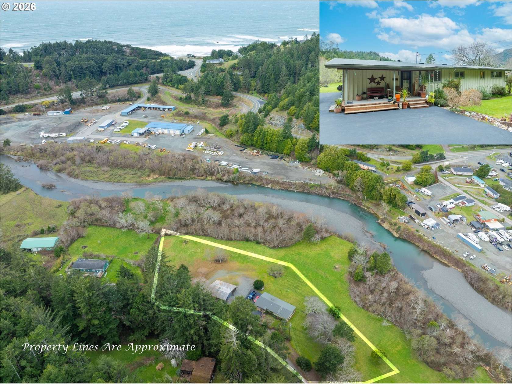 1.65 Acres of Land with Home for Sale in Gold Beach, Oregon