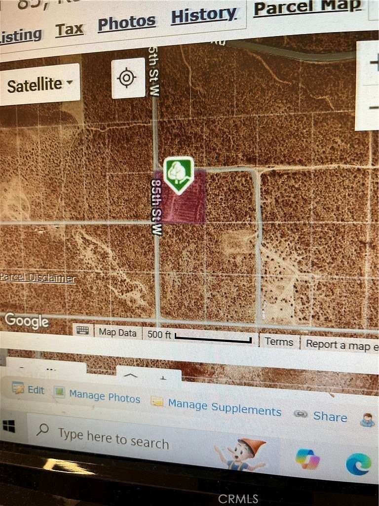 2 Acres of Land for Sale in Rosamond, California