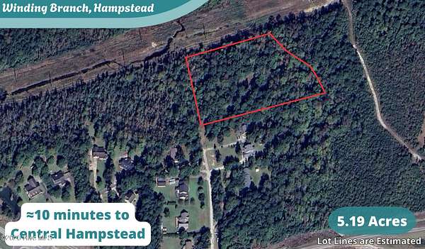5.19 Acres of Land for Sale in Hampstead, North Carolina