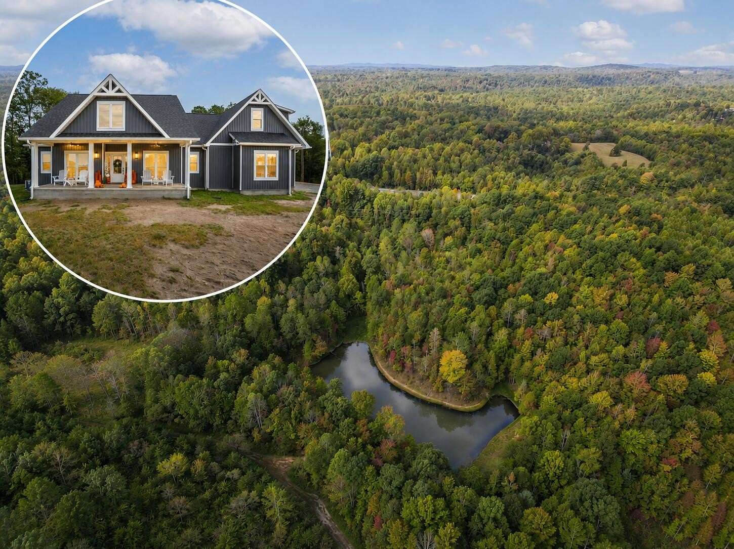 42 Acres of Land with Home for Sale in Strunk, Kentucky