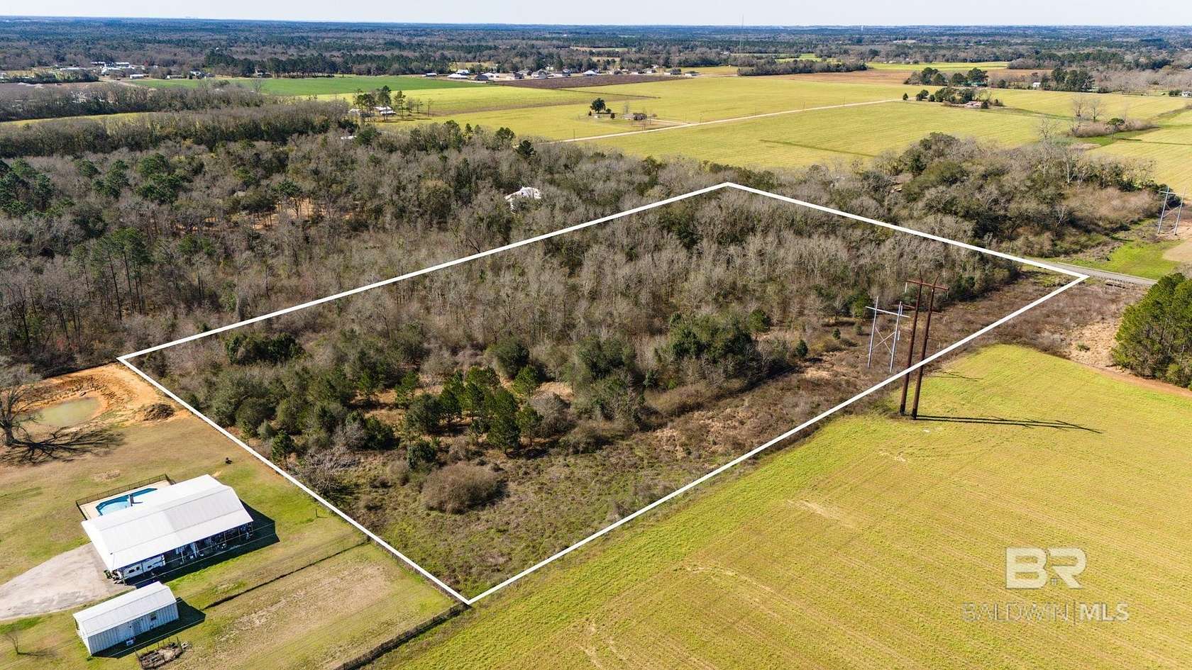 12.4 Acres of Land for Sale in Silverhill, Alabama
