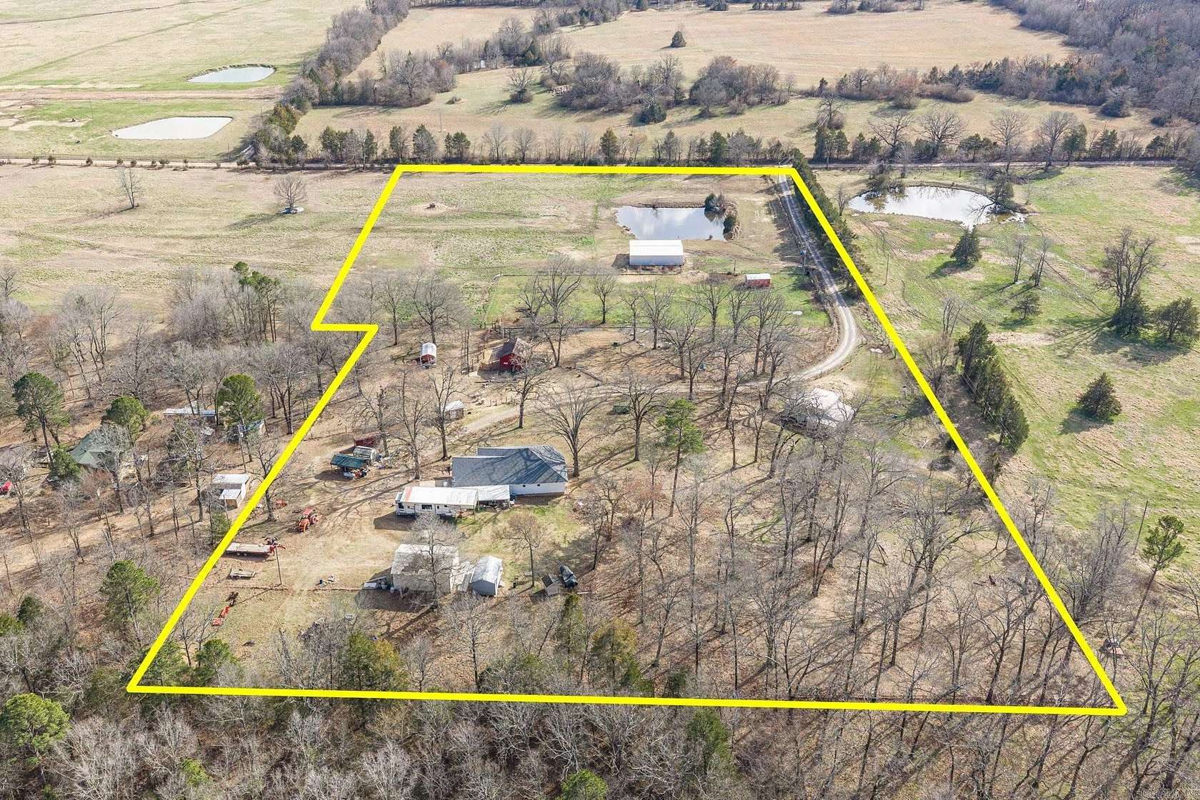 10 Acres of Recreational Land with Home for Sale in Waldron, Arkansas
