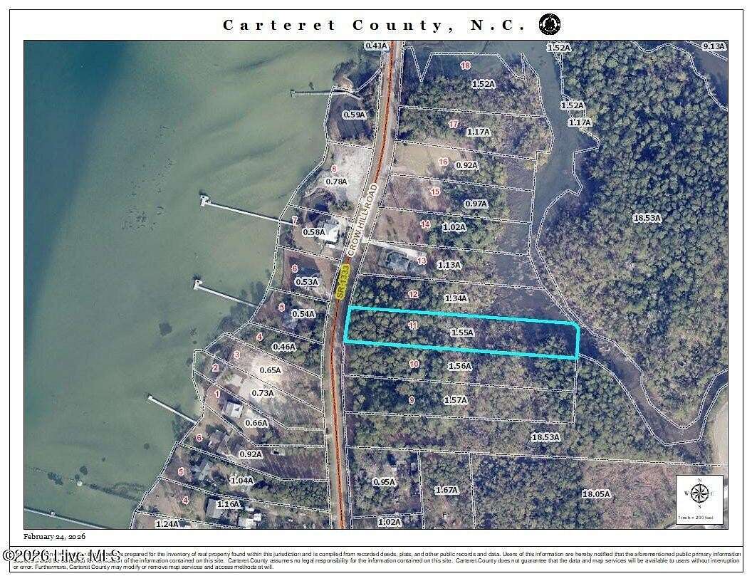 1.54 Acres of Land for Sale in Beaufort, North Carolina