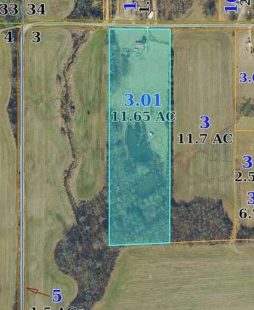 11.7 Acres of Land for Sale in Aberdeen, Mississippi