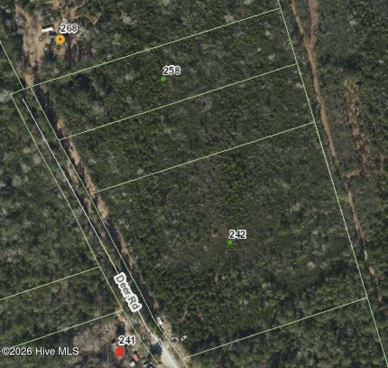 13.5 Acres of Recreational & Residential Land for Sale in Hubert, North Carolina