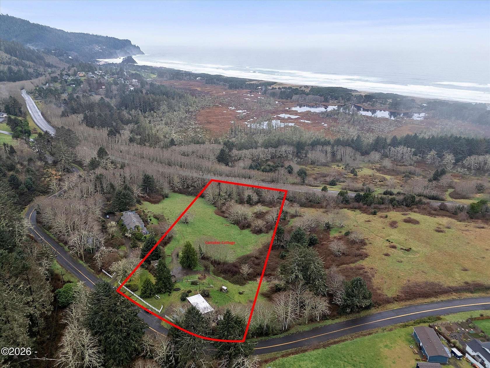 4 Acres of Land with Home for Sale in Neskowin, Oregon