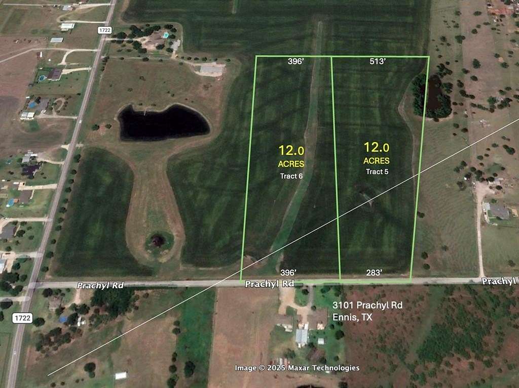 12 Acres of Land for Sale in Ennis, Texas
