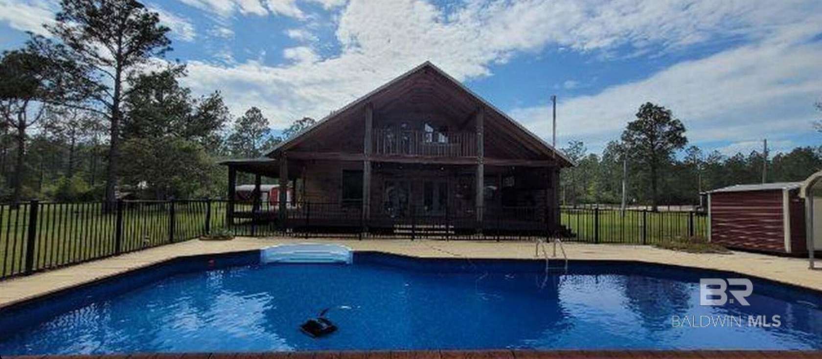 5 Acres of Land with Home for Sale in Robertsdale, Alabama