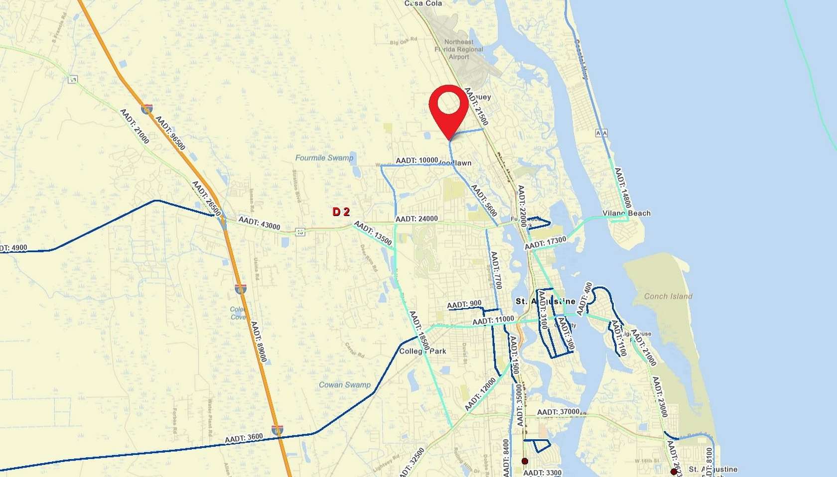 1.19 Acres of Commercial Land for Sale in St. Augustine, Florida