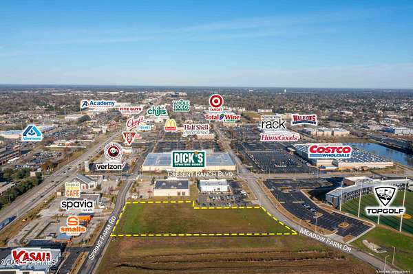 2 Acres of Commercial Land for Sale in Lafayette, Louisiana