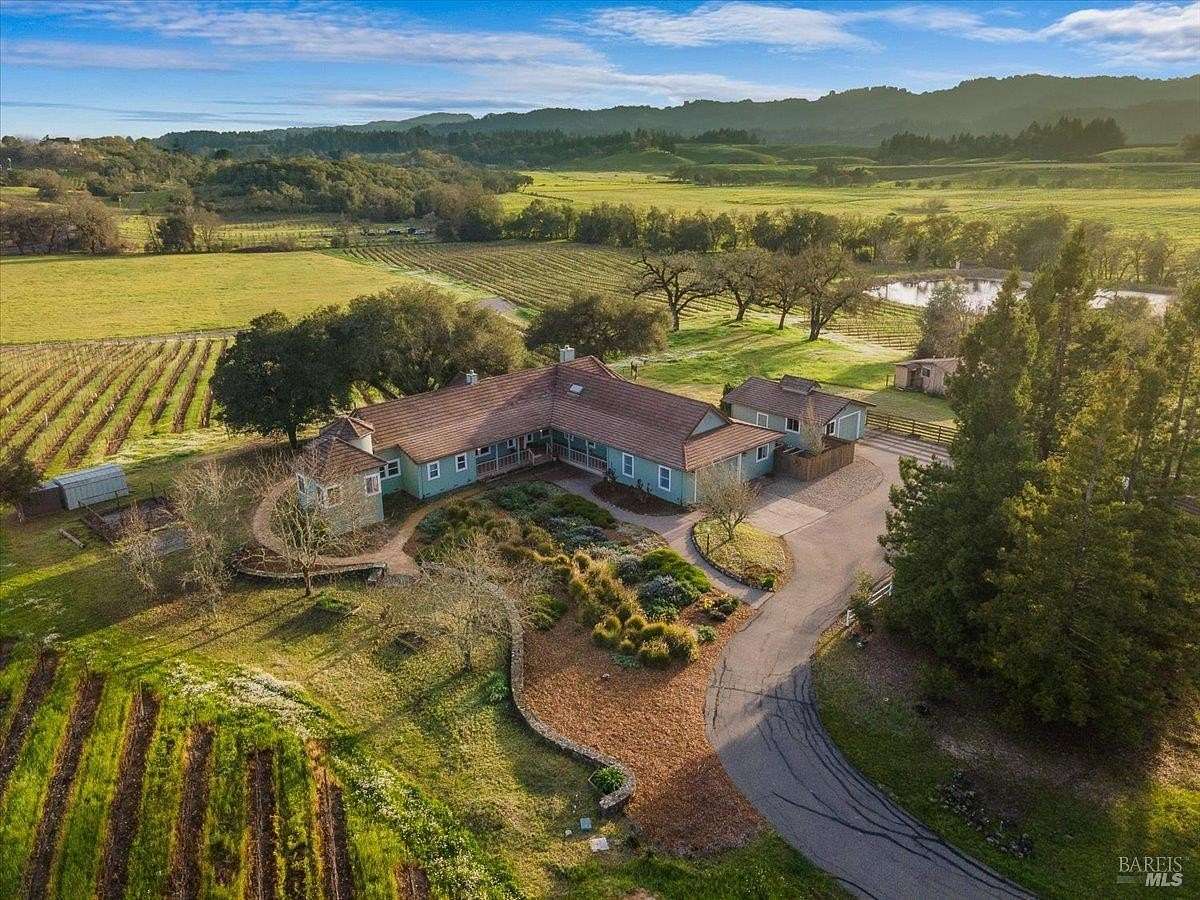 20 Acres of Agricultural Land with Home for Sale in Healdsburg, California