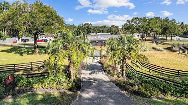 6.5 Acres of Land with Home for Lease in Ocala, Florida
