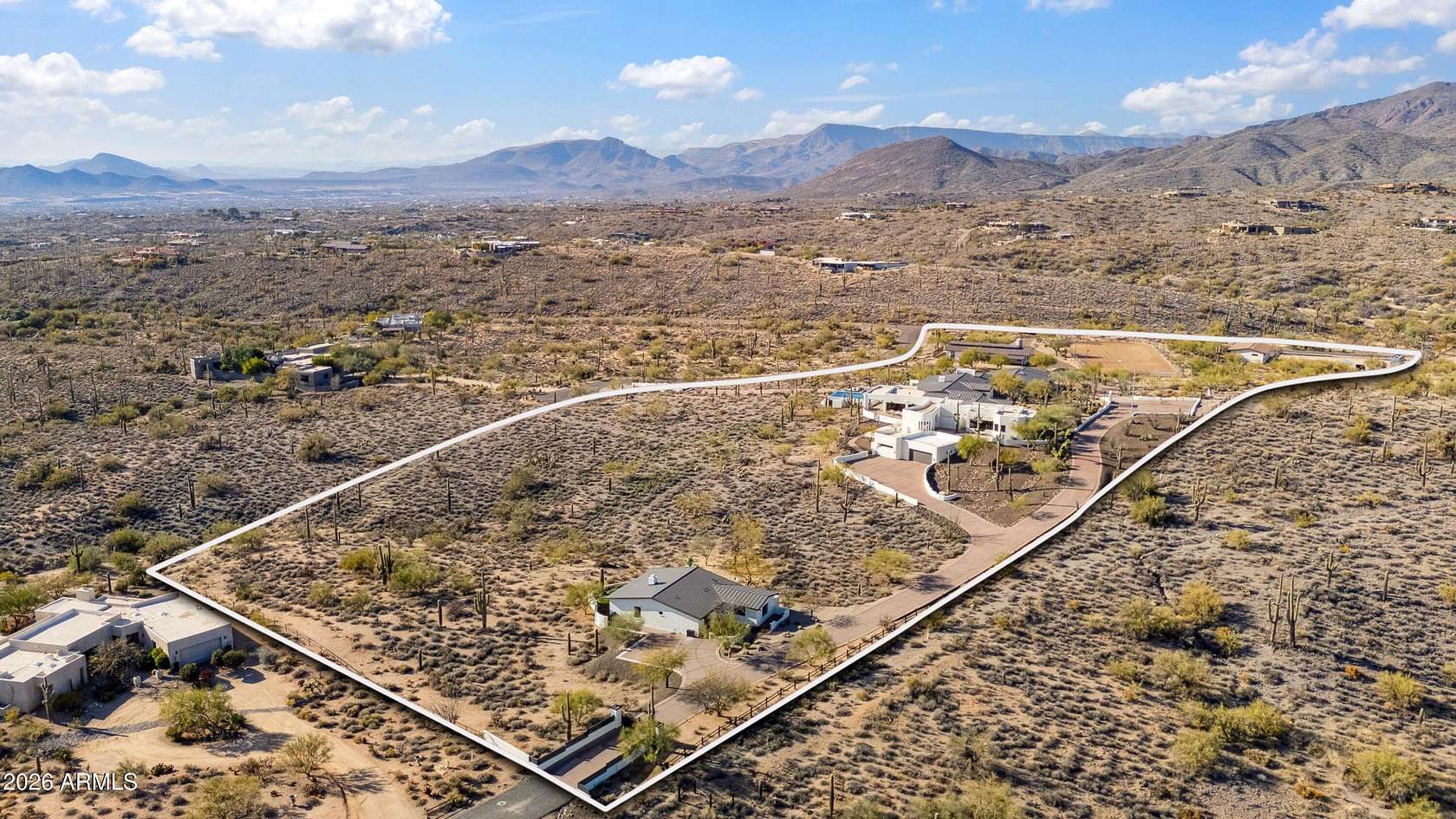 9.84 Acres of Land with Home for Sale in Carefree, Arizona