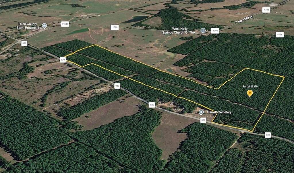 51.5 Acres of Land for Sale in Henderson, Texas