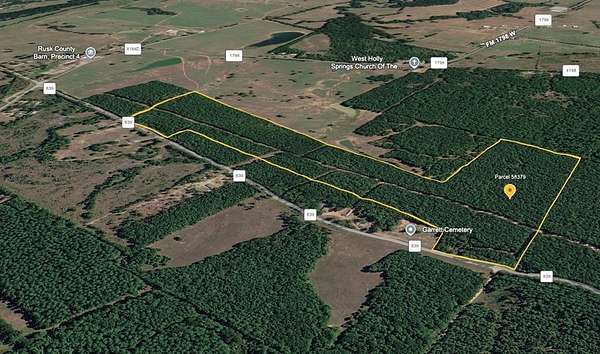 51.5 Acres of Land for Sale in Henderson, Texas