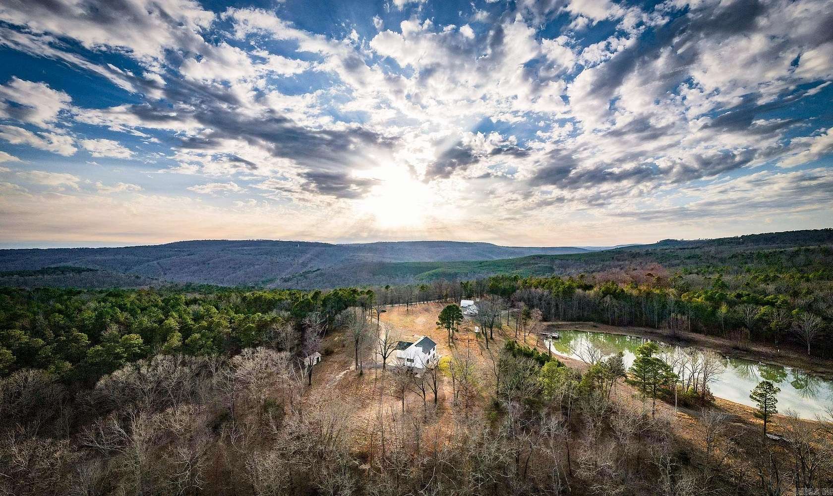 13 Acres of Land with Home for Sale in Clinton, Arkansas