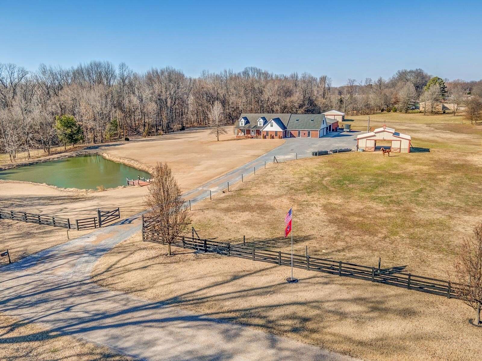 5 Acres of Land with Home for Sale in Brighton, Tennessee