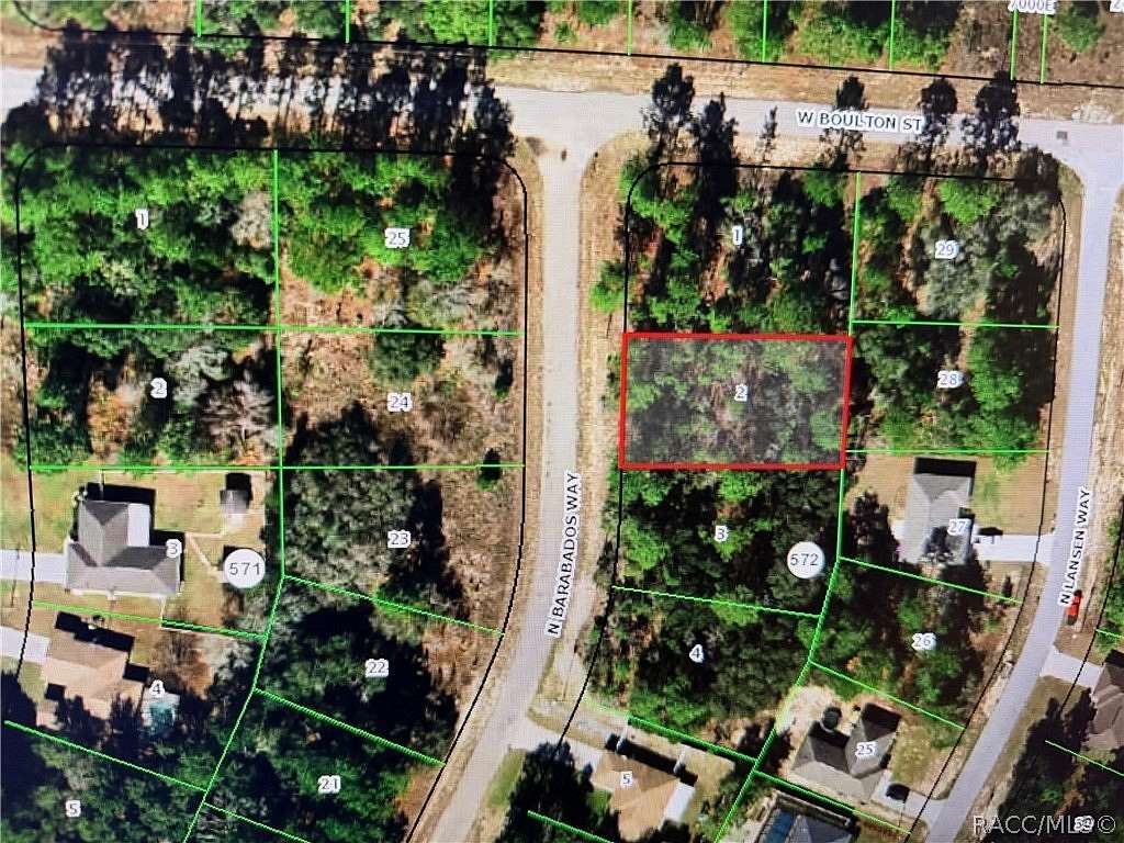 0.26 Acres of Residential Land for Sale in Citrus Springs, Florida