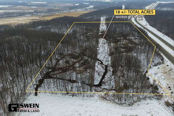 16 Acres of Recreational & Residential Land for Sale in Williamsport, Indiana