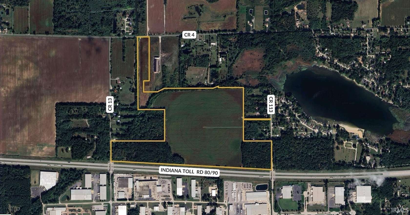 124 Acres of Agricultural Land for Sale in Elkhart, Indiana