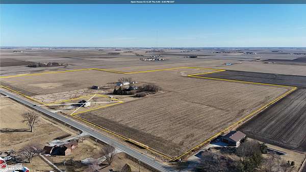 98 Acres of Land with Home for Sale in Slater, Iowa