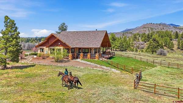 100 Acres of Land with Home for Sale in Pagosa Springs, Colorado