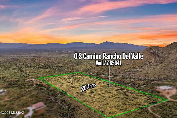 18.8 Acres of Recreational & Residential Land for Sale in Vail, Arizona
