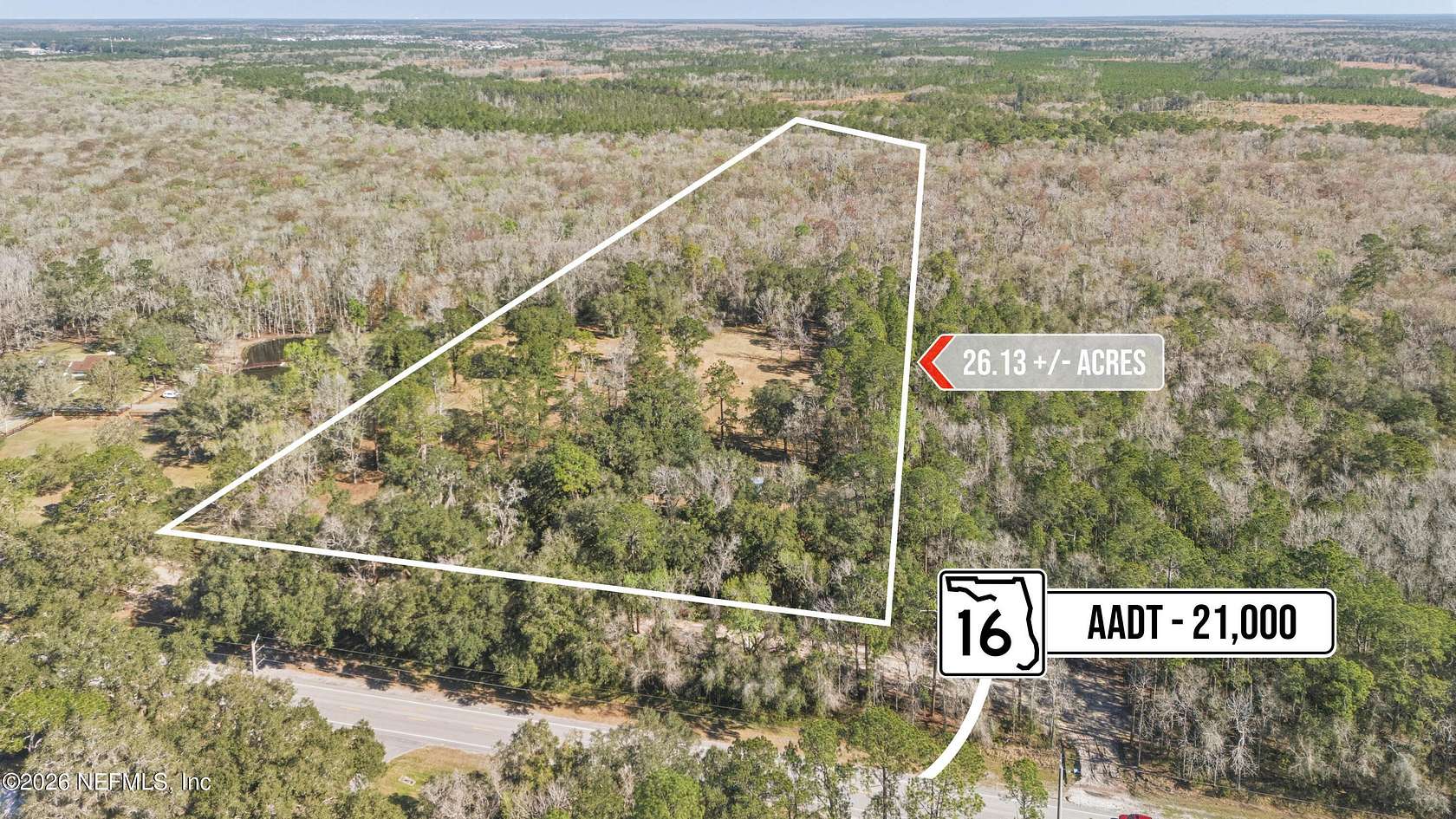 26.1 Acres of Mixed-Use Land for Sale in St. Augustine, Florida