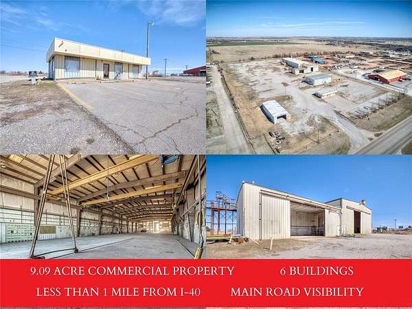 9 Acres of Improved Commercial Land for Sale in El Reno, Oklahoma