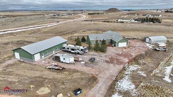 6.82 Acres of Land with Home for Sale in Gillette, Wyoming
