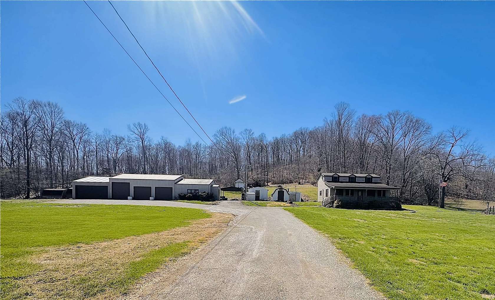 6 Acres of Land with Home for Sale in Norman, Indiana