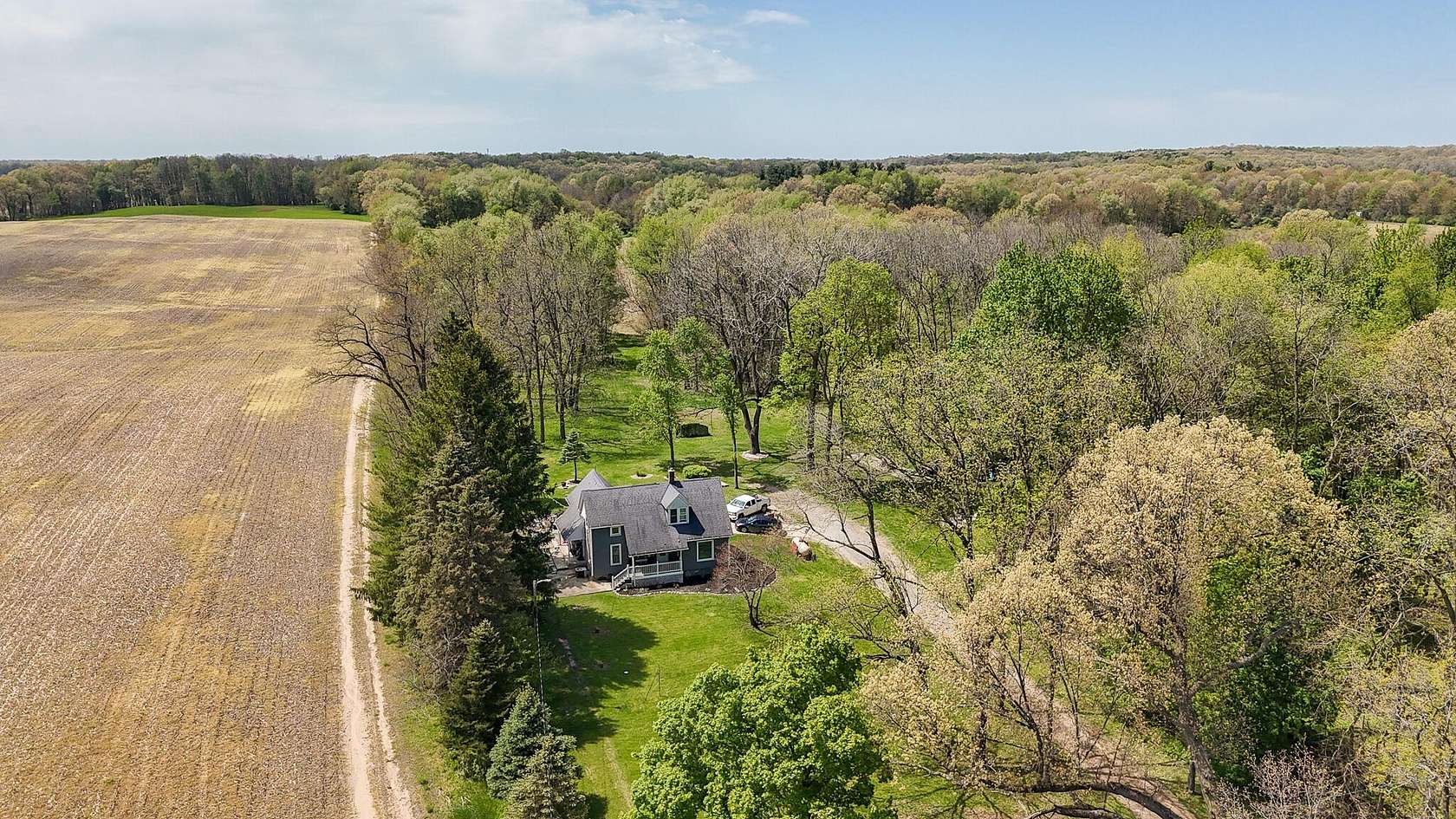 70.1 Acres of Land with Home for Sale in Cassopolis, Michigan