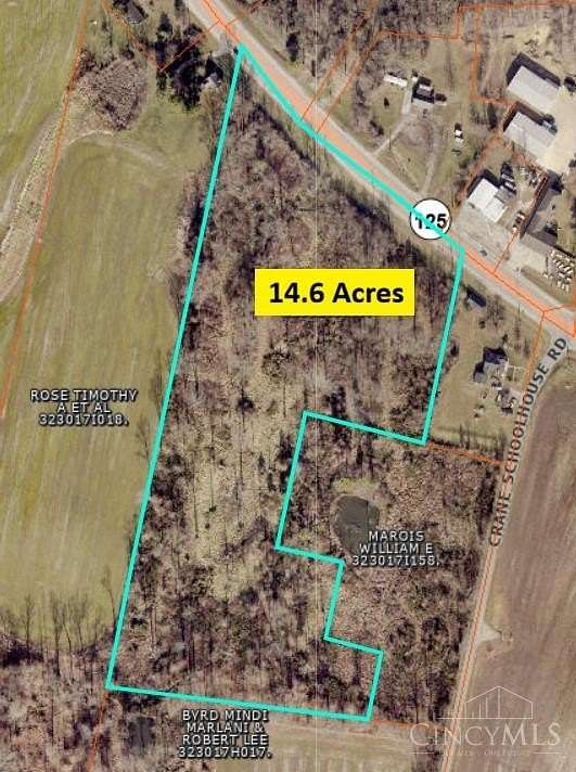 14.6 Acres of Land for Sale in Tate Township, Ohio