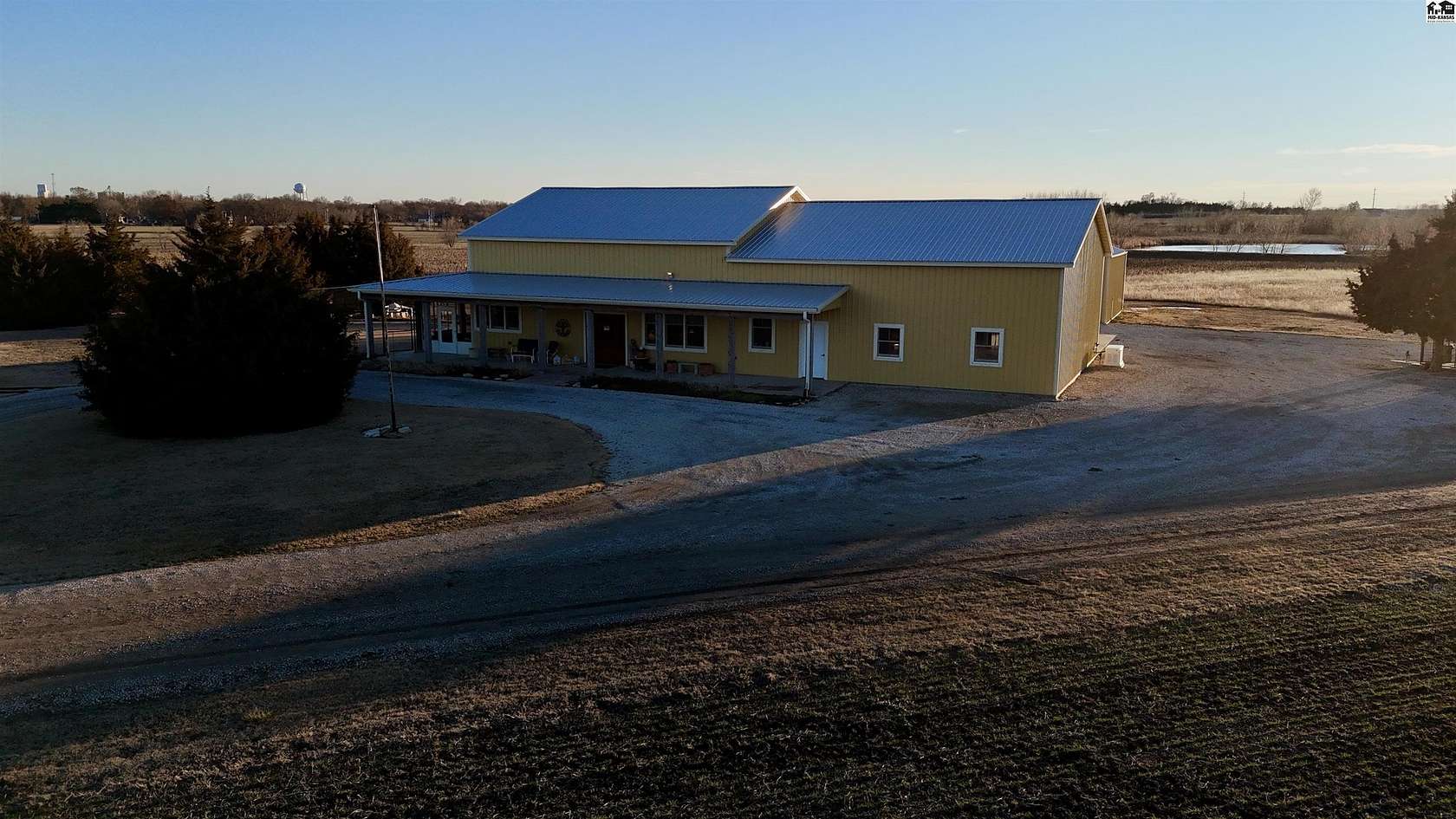 38.2 Acres of Land with Home for Sale in Lindsborg, Kansas