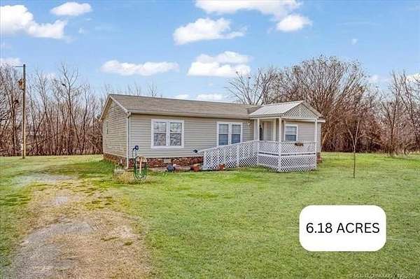 6.18 Acres of Land with Home for Sale in Coleman, Oklahoma